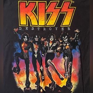 Kiss Destroyer Album Cover Short Sleeve Tee~Black~S~NWOT